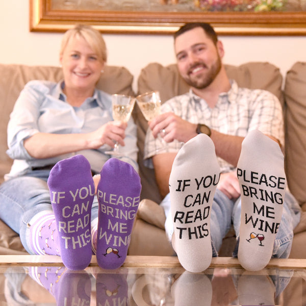 if you can read this please bring me wine socks