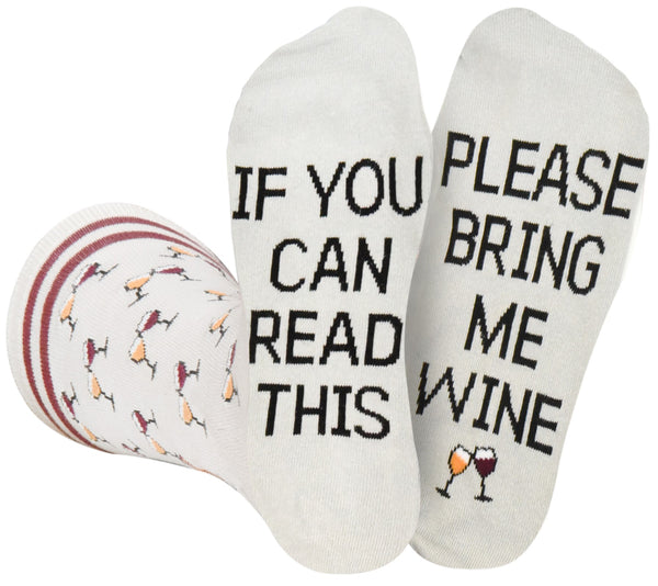 if you can read this please bring me wine socks